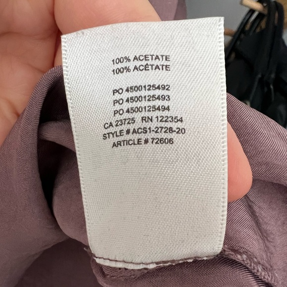 Babaton Aritzia "Benji" Acetate Silk Satin Tank Top - S - Mauve - Picture 3 of 3